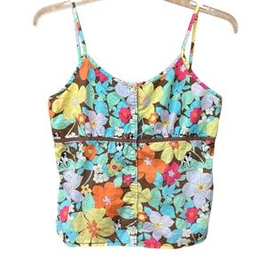 y2k Big Dogs floral cami tank top, large